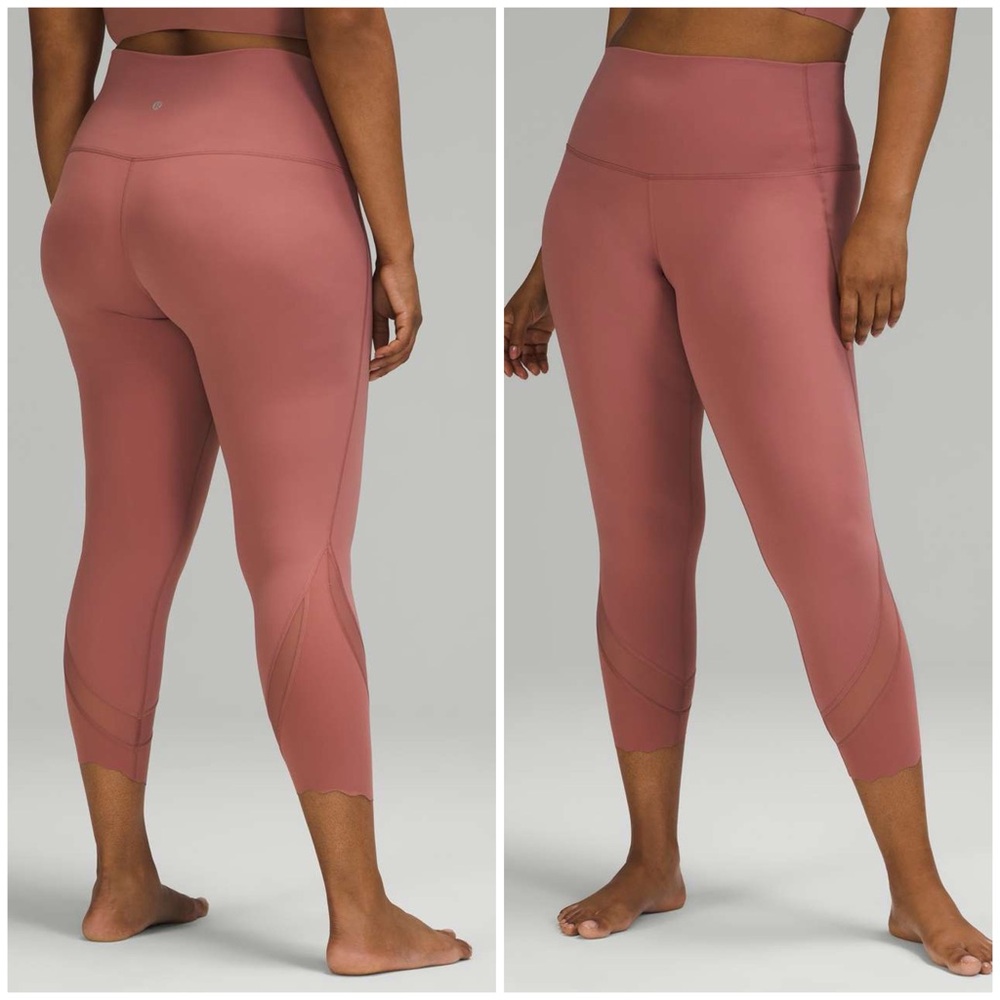 Lululemon Wunder Under Scalloped 23” Size 8/10